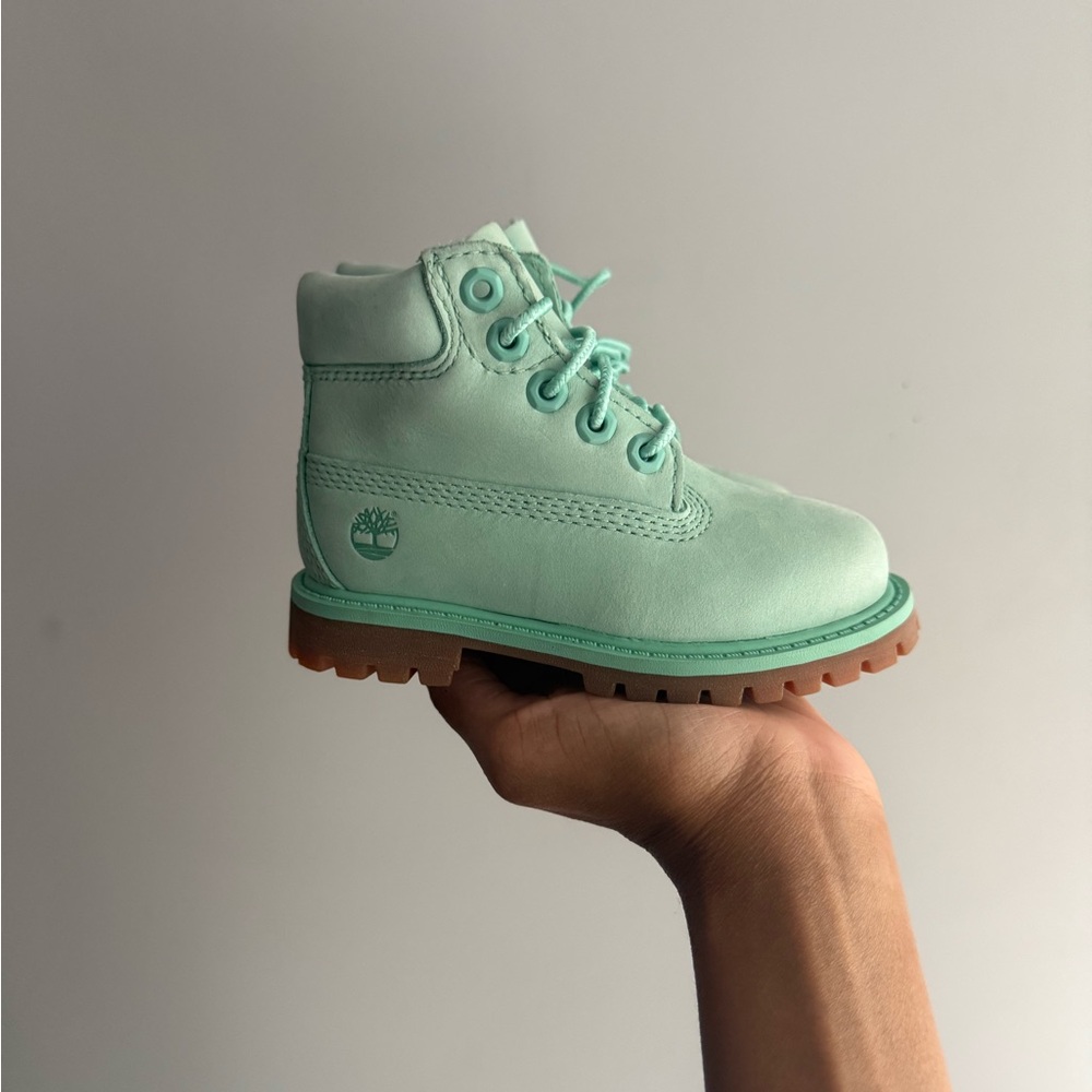 Timberland Light Green Baby Boots